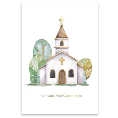 First Communion with Church on Front
