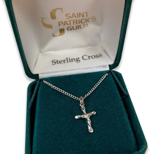 16-18IN Rounded Crucifix Necklace
