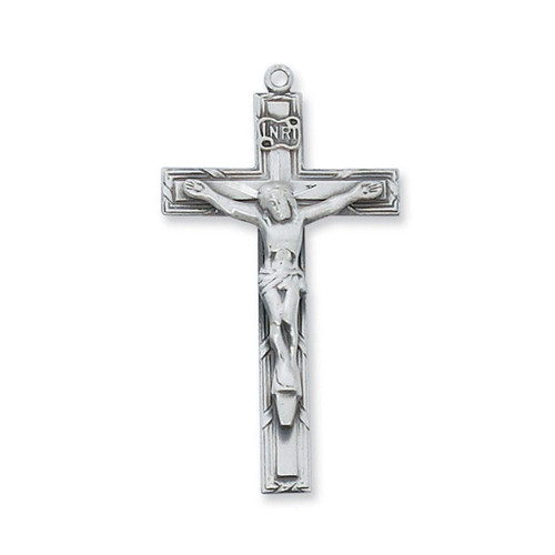 24IN Banded Crucifix Necklace