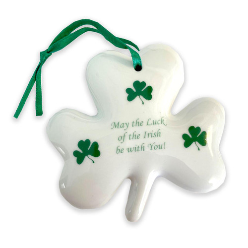 Luck of the Irish Shamrock Ornament