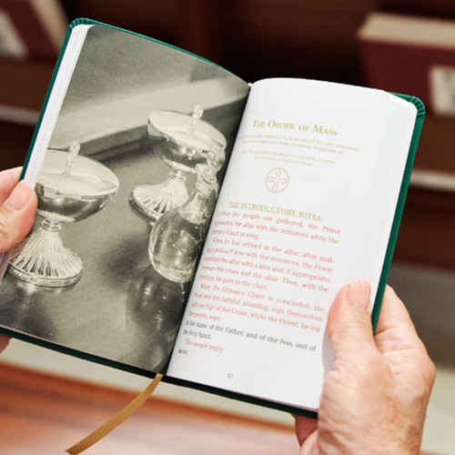 Inside pages of the Pocket Guide to the Mass