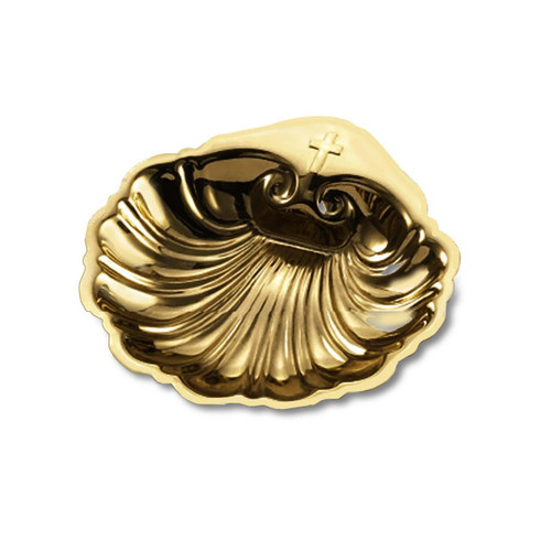 7661B Small Brass Baptismal Shell