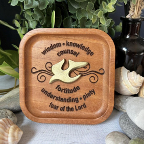 Cedar Holy Spirit Trinket Tray