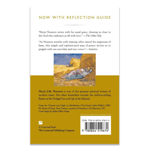 Back cover of Here and Now by Henri Nouwen