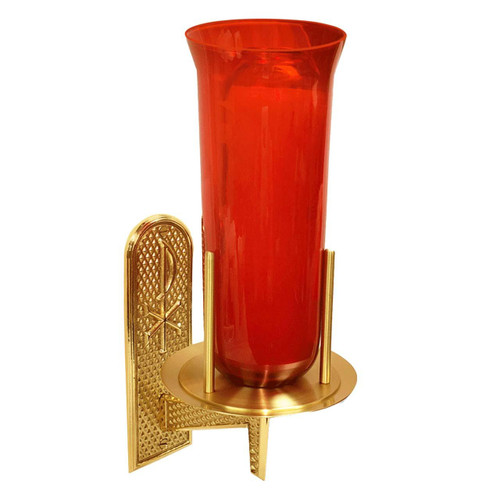 640 Wall-Mount Sanctuary Lamp with Chi-Rho Design