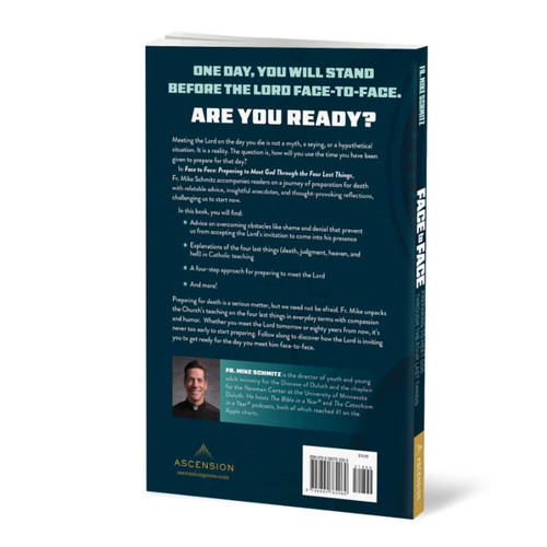 Back cover of the book Face to Face by Fr. Mike Schmitz