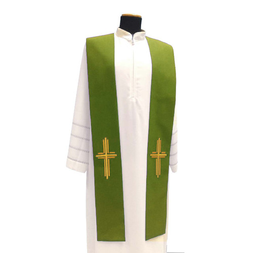 753 Overlay Stole | Green