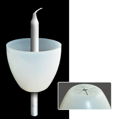 CLEAR CANDLE WIND PROTECTOR CUP