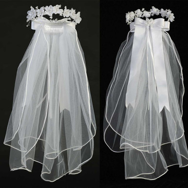 First Communion Veil - Wreath Veil - First Communion - Catholic Company