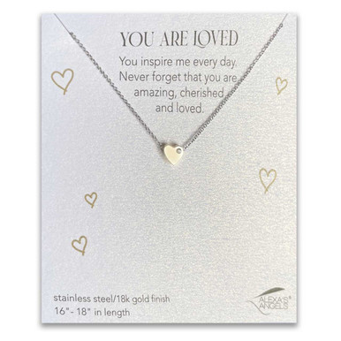 Always In My Heart Dainty Memorial Necklace