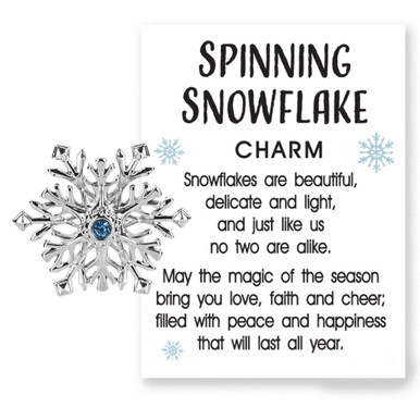 Spinning Snowflake Charm