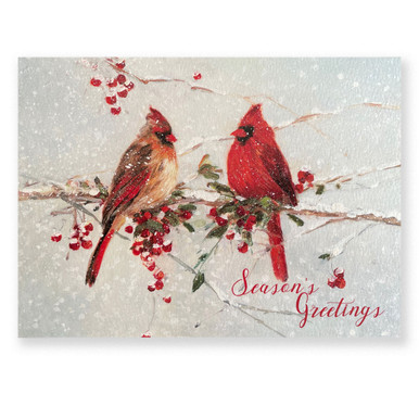 Winter Cardinals Christmas Cards