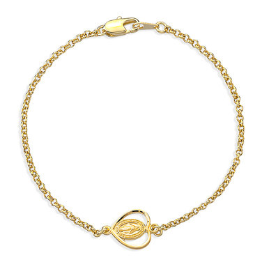 16Kt Gold Miraculous Medal Bracelet | St. Patrick's Guild