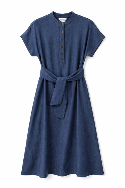 CHAMBREY DRESS WITH TIE