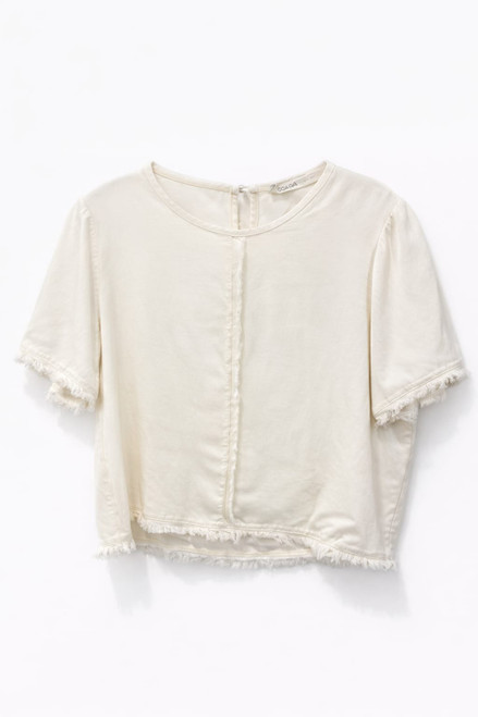 CREAM BLOUSE WITH FRINGES