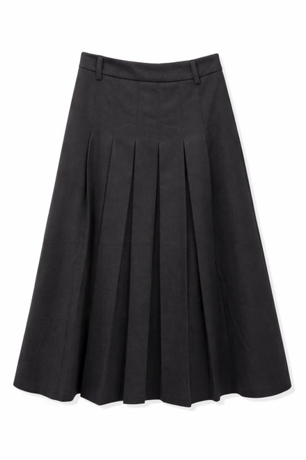 BLACK PLEATED SKIRT