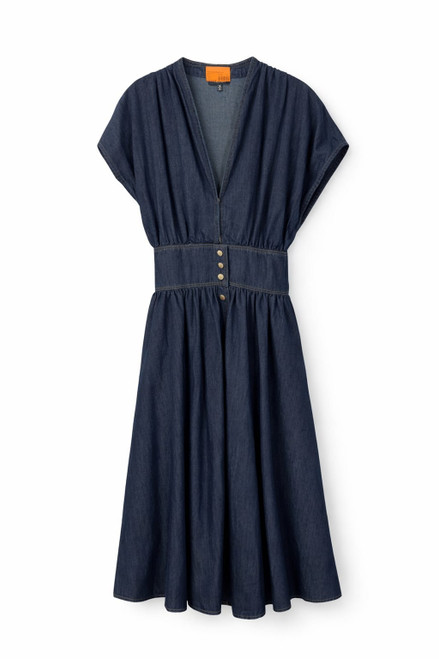 DENIM BUTTON DOWN DRESS