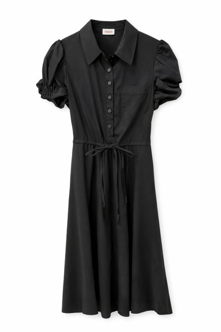 BLACK WOVEN DRESS