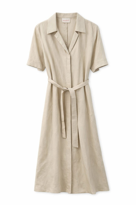 BEIGE COTTON DRESS