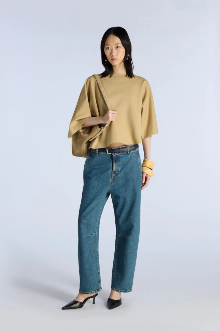 LIGHT YELLOW PONTI TOP