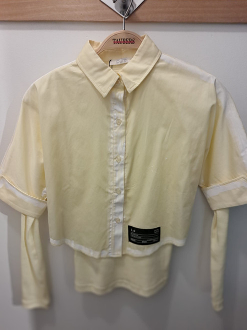 YELLOW DESIGN SHIRT WITH SHELL