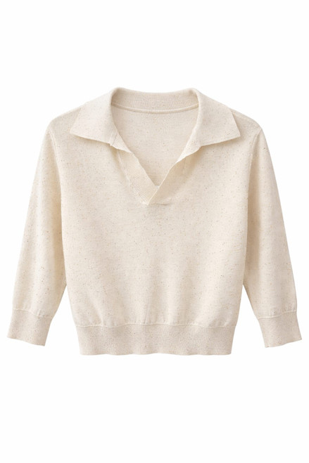 IVORY SHIMMER PULLOVER