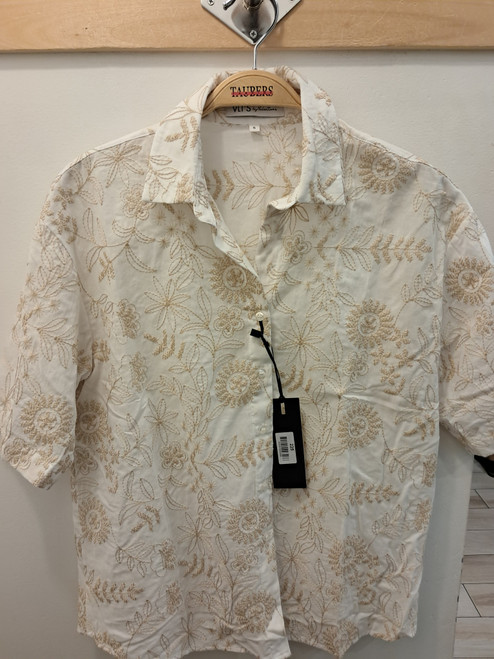 IVORY SHIRT WITH EMBROIDERY