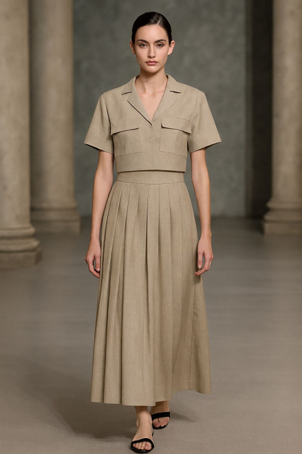 SAND COTTON CROP TOP