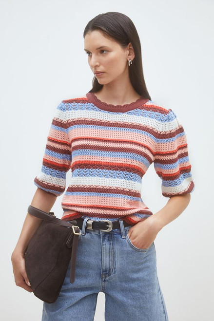 MULTI STRIPE PULLOVER