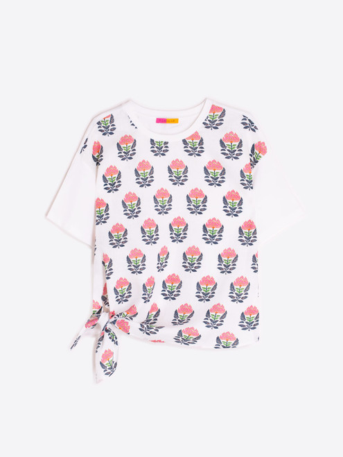 WHITE FLORAL PRINT TOP