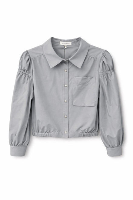 GREY COTTON SHORT JACKET