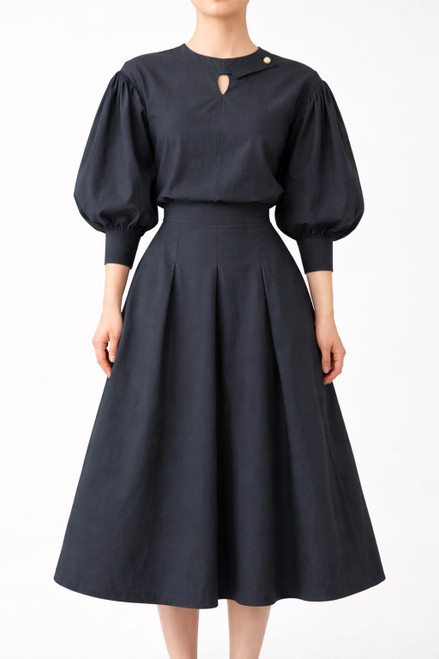 TEAL TAFETTA PUFF SLEEVE SET