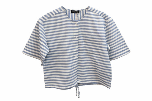 BLUE STRIPED BLOUSE