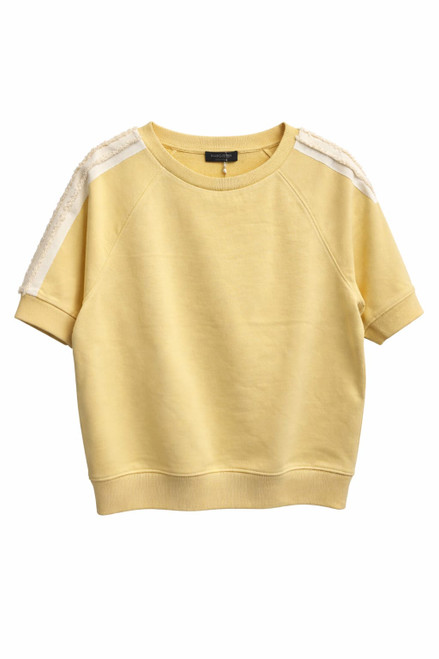 YELLOW RIBBON SHOULDER SWEATSHIRT