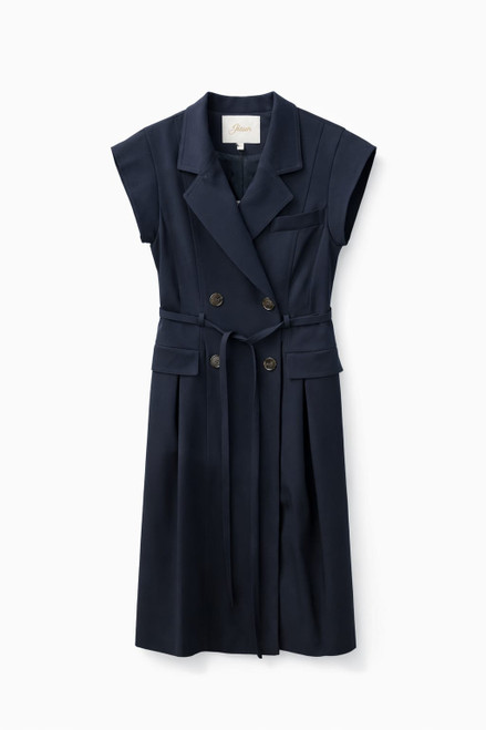 NAVY DOUBLE BREASTED DRESS
