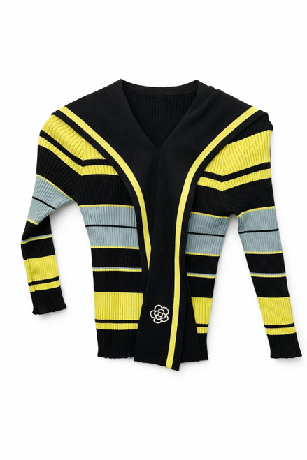 YELLOW SAILOR STRIPED SWEATER