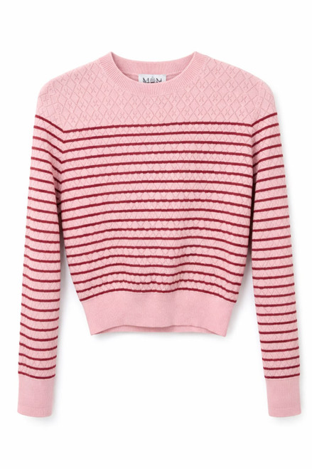 BERRY STRIPE PULLOVER