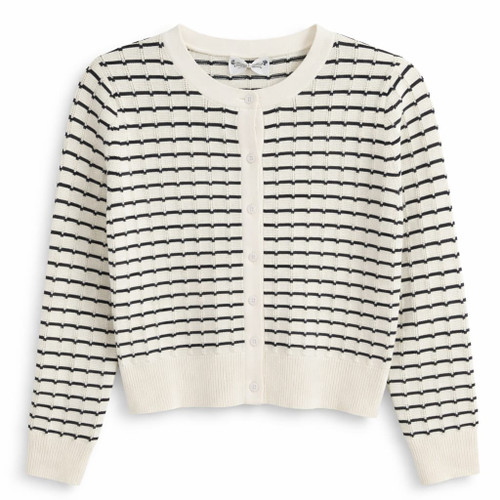 NAVY STRIPED CARDIGAN