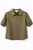 KHAKI PUFF SLEEVE SHIRT