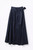 NAVY FAUX WRAP SKIRT