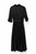 BLACK COTTON PLEATED DRESS