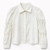 WHITE BUBBLE SLEEVE SHIRT