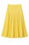 YELLOW COTTON PLEATED SKIRT