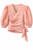 PINK WRAP PRINT BLOUSE