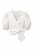 WHITE COTTON WRAP BLOUSE