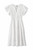 WHITE COTTON TIERED MIDI DRESS