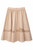 BEIGE SKIRT WITH LACE EMBROIDERED DESIGN
