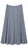 NAVY JACQUARD PLEATED SKIRT 36"