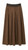 BROWN PLEATED SKIRT WITH RUBBER WAIST