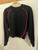 BLACK SWEATSHIRT PINK STITCHING